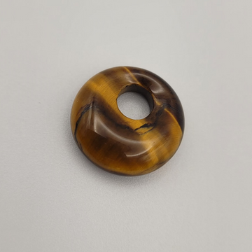 Pendentif Donut 18 mm – Œil de Tigre.