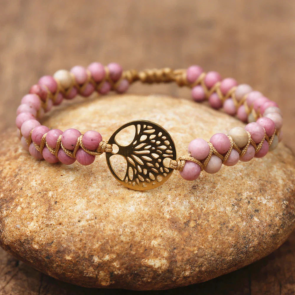 Bracelet en pierres naturelles multicolores fait main – Bijou artisanal Yatik alliant élégance et bien-être