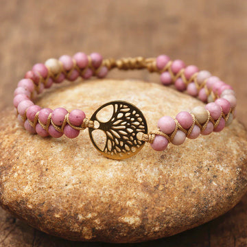 Bracelet en pierres naturelles multicolores fait main – Bijou artisanal Yatik alliant élégance et bien-être