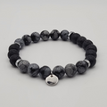 Bracelet Ancrage & Protection – Obsidienne & Pierre de Lave.