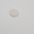 Pendentif Donut 18 mm – Jade Blanc.