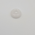 Pendentif Donut 18 mm – Jade Blanc.