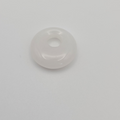Pendentif Donut 18 mm – Jade Blanc.