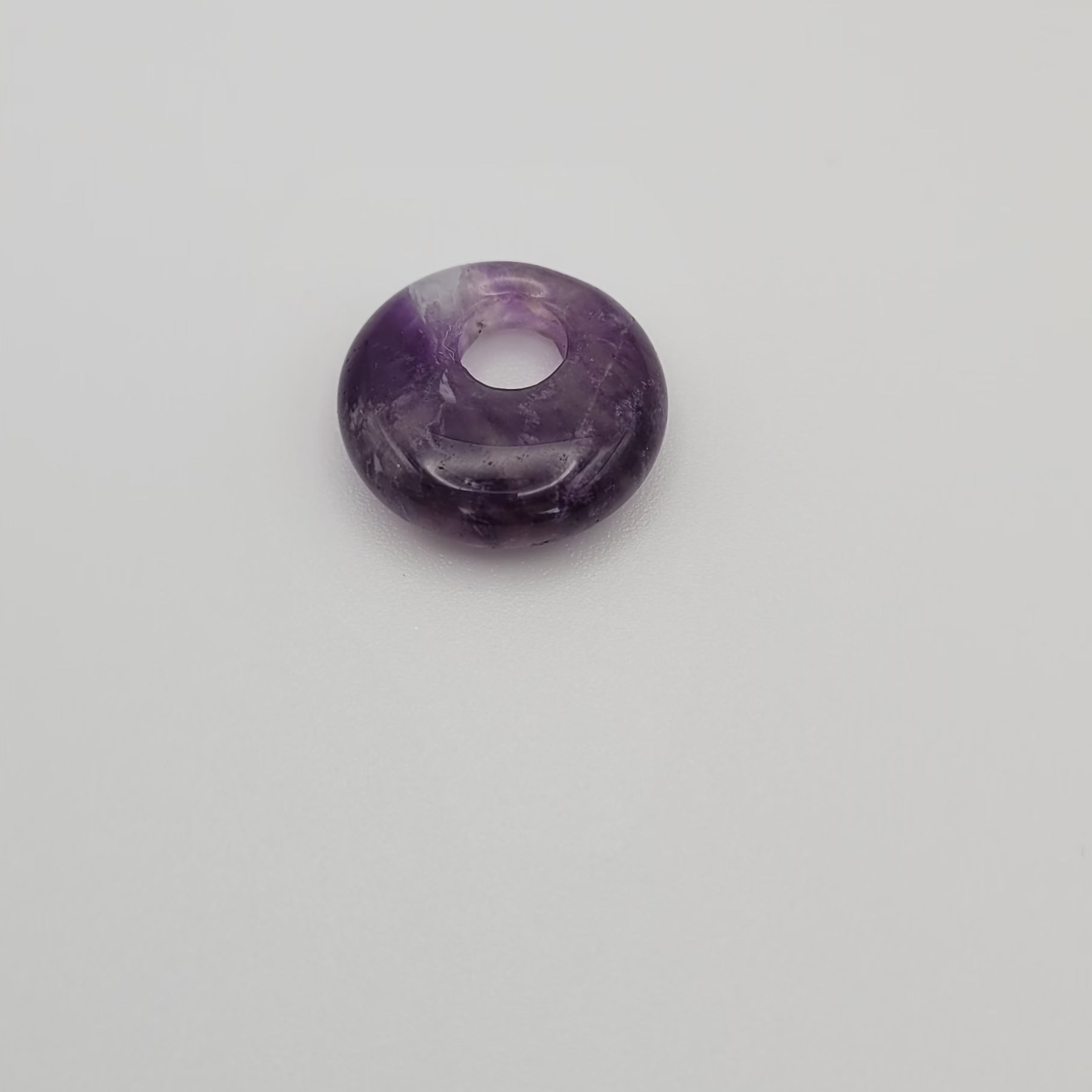 Pendentif Donut 18 mm – Améthyste.