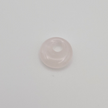 Pendentif Donut 18 mm – Quartz Rose.