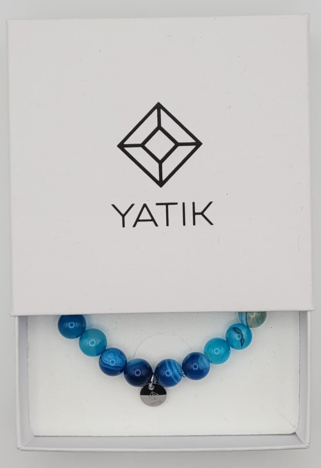 Bracelet Sérénité Bleue – Agate Bleue.