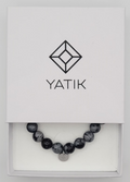 Bracelet Bouclier d’Ombre – Obsidienne flocons de neige.