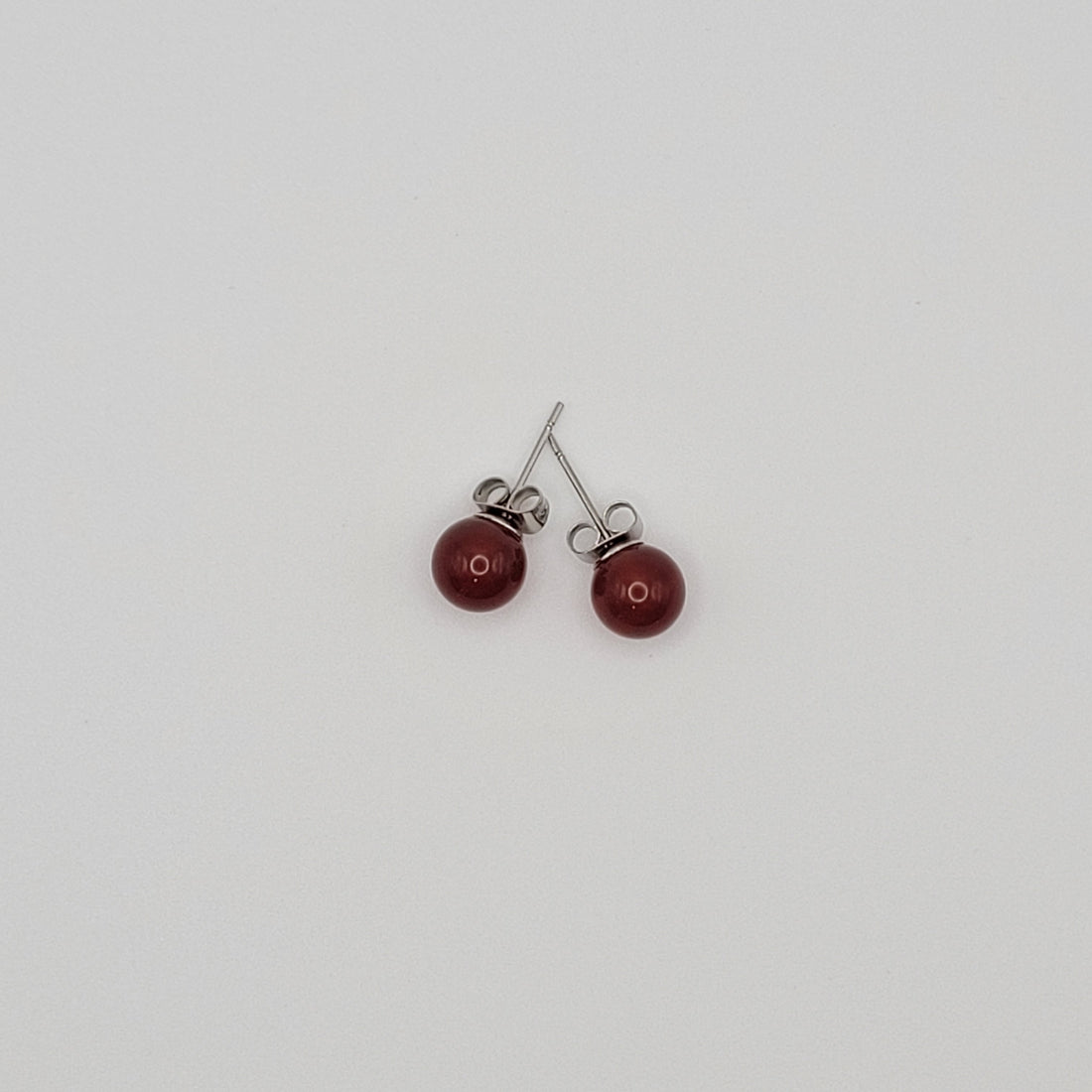 Boucles d’oreilles en Cornaline 8 mm