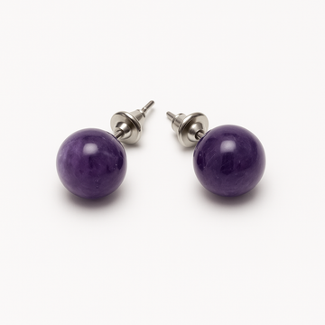 Boucles d’oreilles Améthyste – Pierre 8 mm