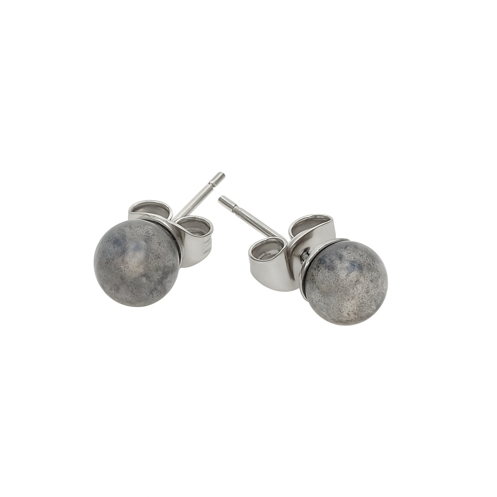 Boucles d’oreilles en Labradorite 6 mm