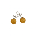 Boucles d’oreilles en Jade jaune 8 mm – | Yatik