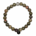 Bracelet Ancrage et Cœur – Unakite – | Yatik