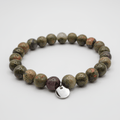 Bracelet Ancrage et Cœur – Unakite – | Yatik