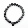 Bracelet Bouclier d’Ombre – Obsidienne flocons de neige – | Yatik