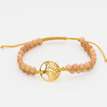 Bracelet Équilibre & Protection – Rhodonite & Arbre de Vie – | Yatik