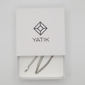 Chaine en Acier Inoxydable Argentée 40 cm + 5 cm rallonge – | Yatik