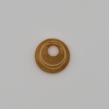 Pendentif Donut 18 mm en Jade Jaune – | Yatik