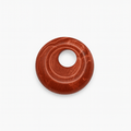 Pendentif Donut 18 mm en Jaspe Rouge – | Yatik